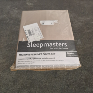 Plain 3pc Queen Duvet Taupe