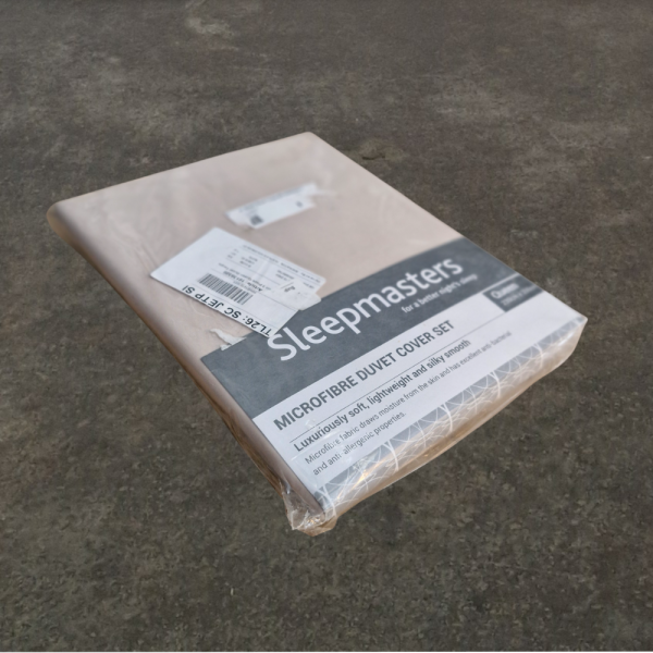Plain 3pc Queen Duvet Taupe