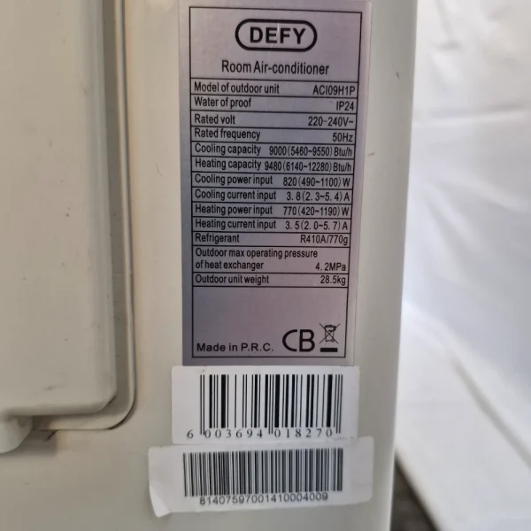 Lot 54 (2) Defy Inverter External Unit
