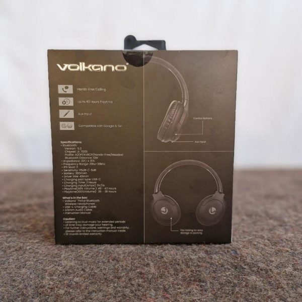 20250612_110349 Volkano Bluetooth Black Headphones