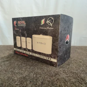 20250618_112933 Royal Homeware Bread Bin with Canister (Enzo Cream)