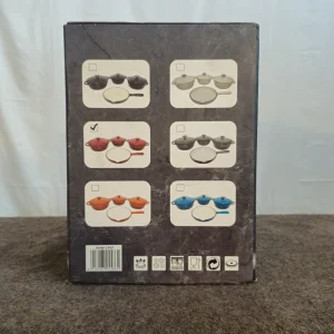 20250618_113909 Royal Homeware 7pce Cast Iron Pot Set Red