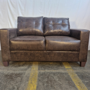Adelaide 2-Seater Couch Brown